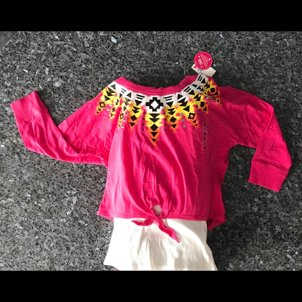 NEW 2 in 1 top - size 12 girls shiny and glittery